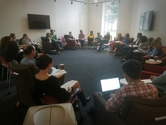 Photo of group meeting